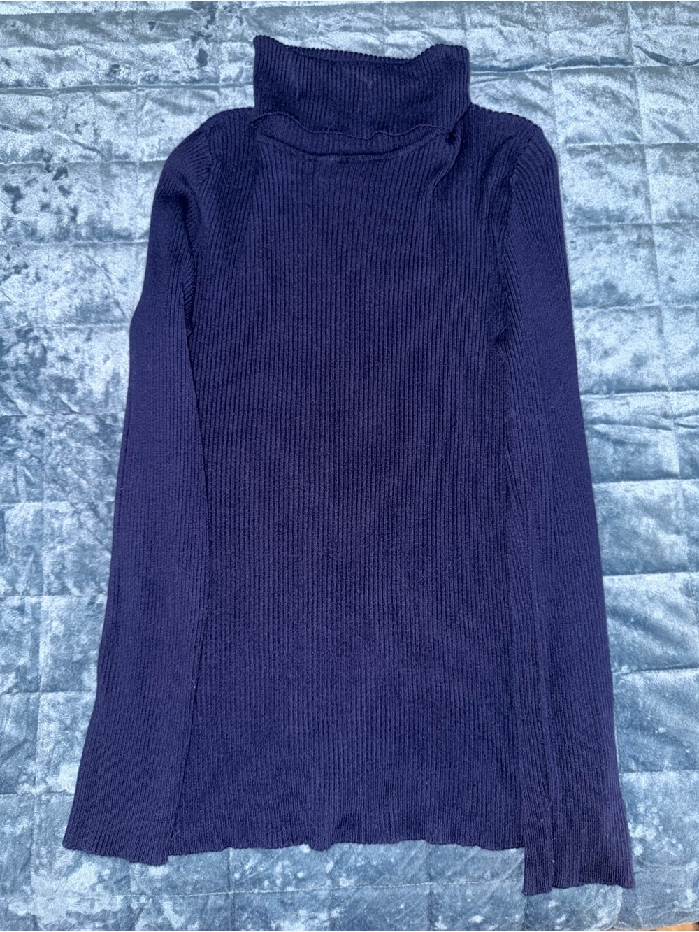 Women’s Navy Blue Turtleneck Sweater